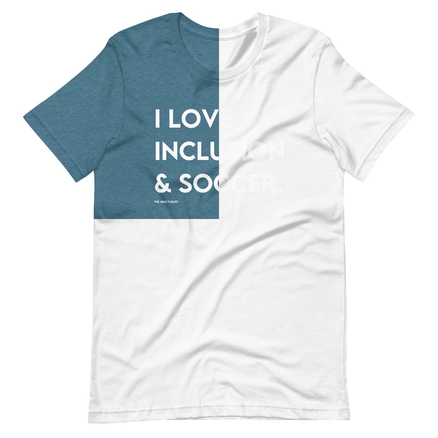 I Love Inclusion & Soccer | Adult Unisex Tee