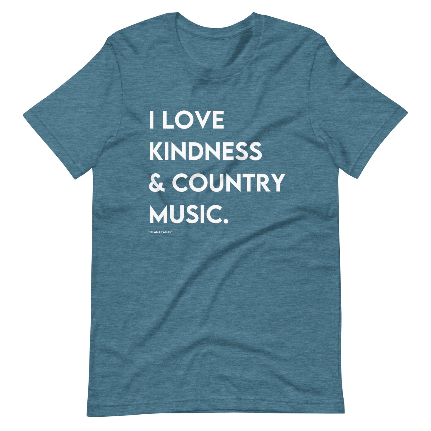 I Love Kindness & Country Music | Adult Unisex Tee