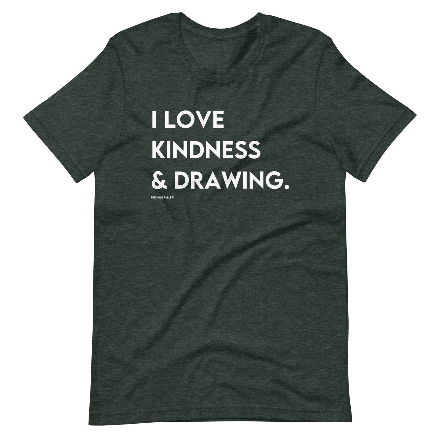 I Love Kindness & Drawing | Adult Unisex Tee