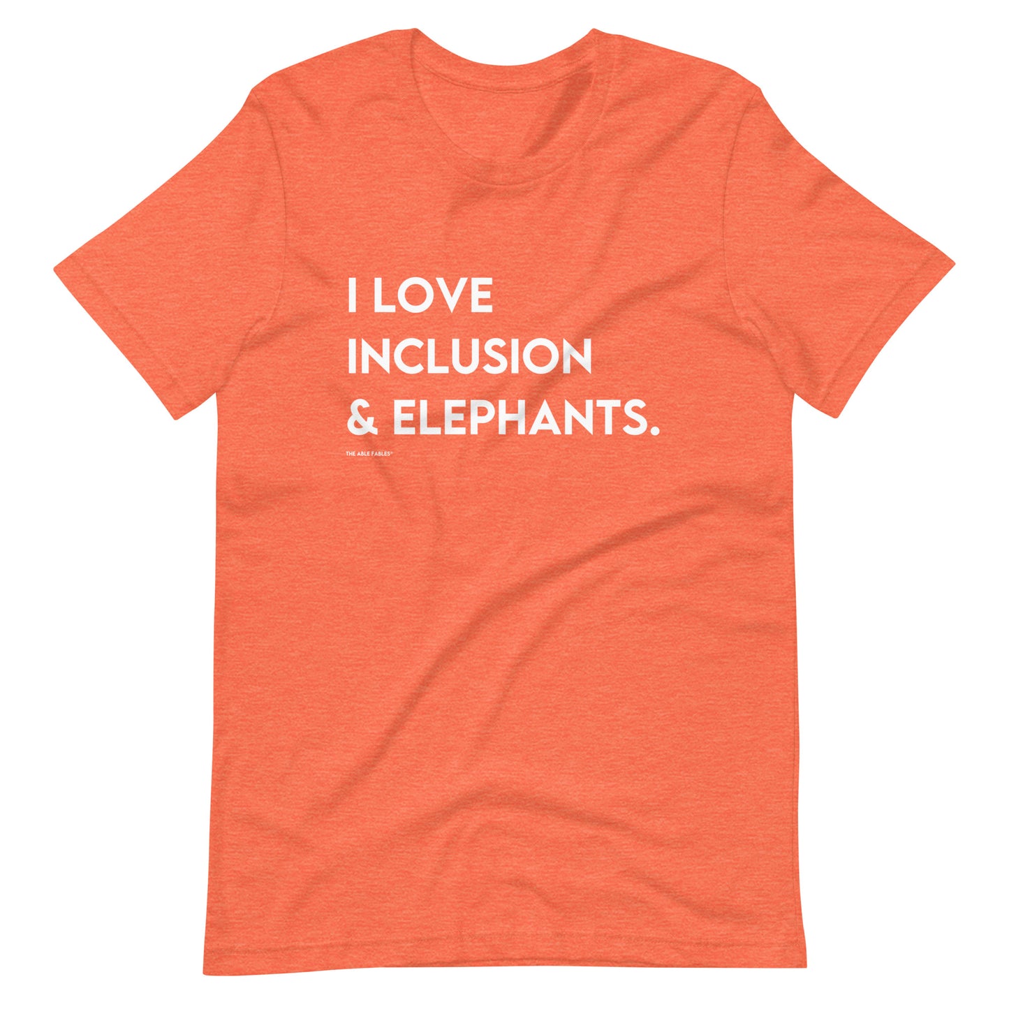 I Love Inclusion & Elephants | Adult Unisex Tee