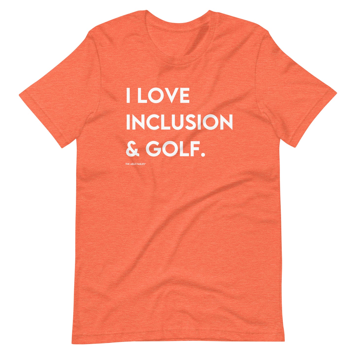 I Love Inclusion & Golf | Adult Unisex Tee