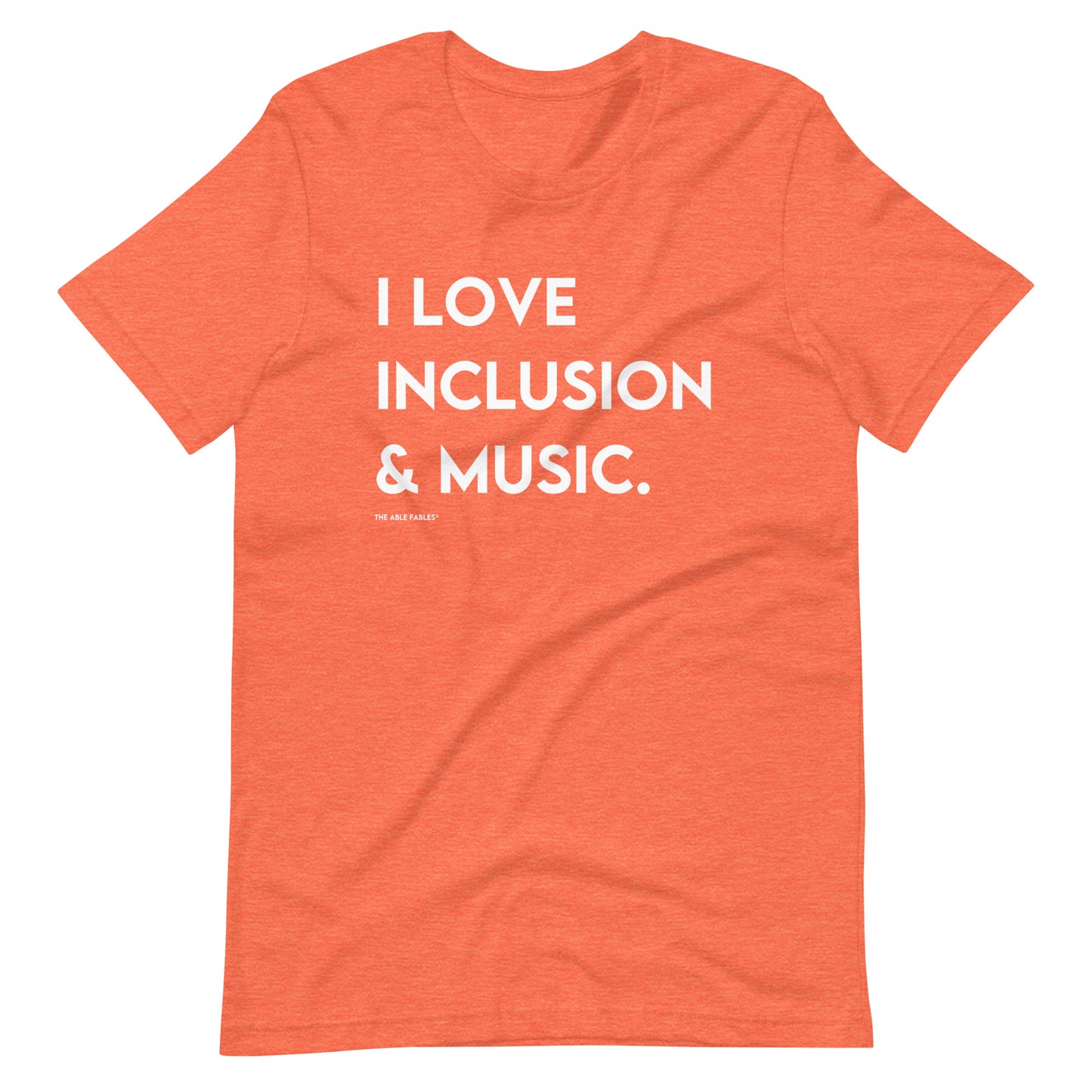 I Love Inclusion & Music | Adult Unisex Tee