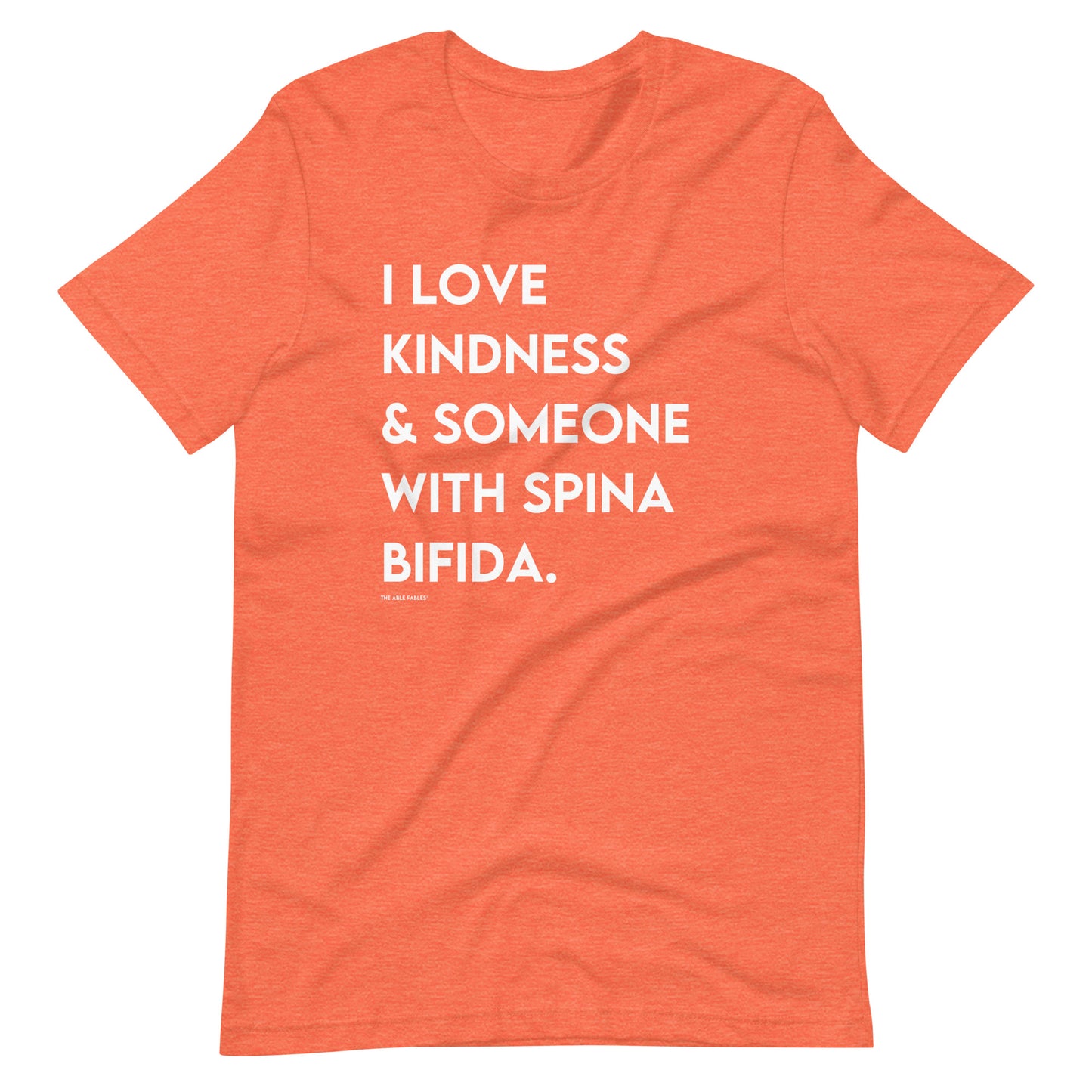 I Love Kindness & Someone with Spina Bifida | Adult Unisex Tee