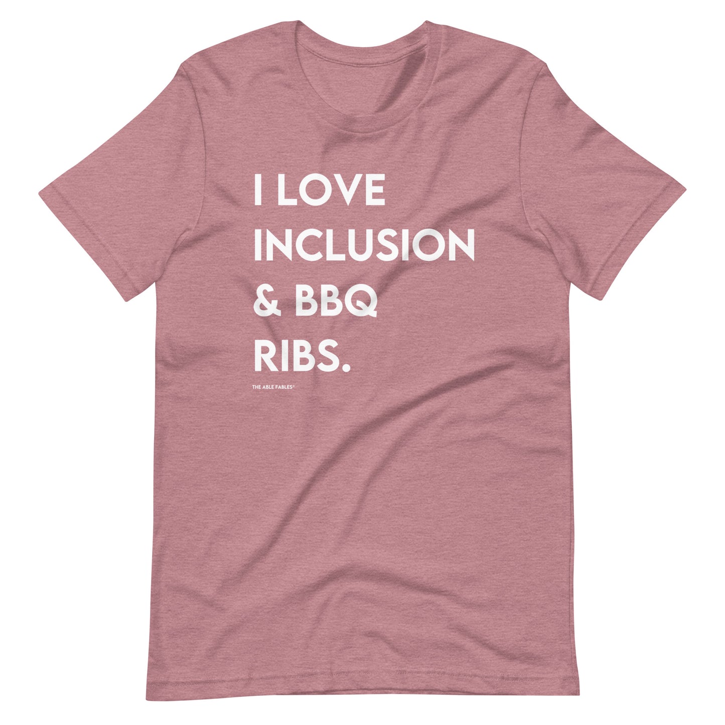 I Love Inclusion & BBQ Ribs | Adult Unisex Tee