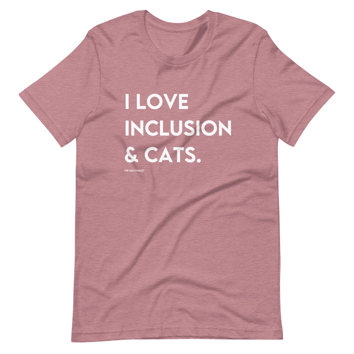 I Love Inclusion & Cats | Adult Unisex Tee