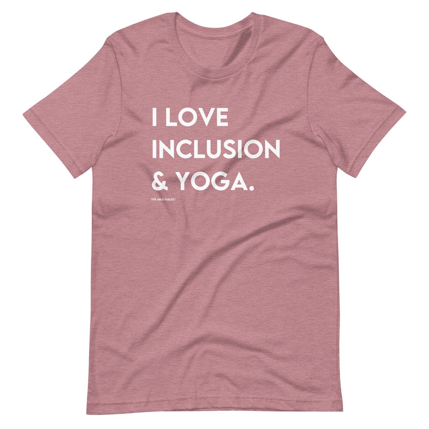 I Love Inclusion & Yoga | Adult Unisex Tee