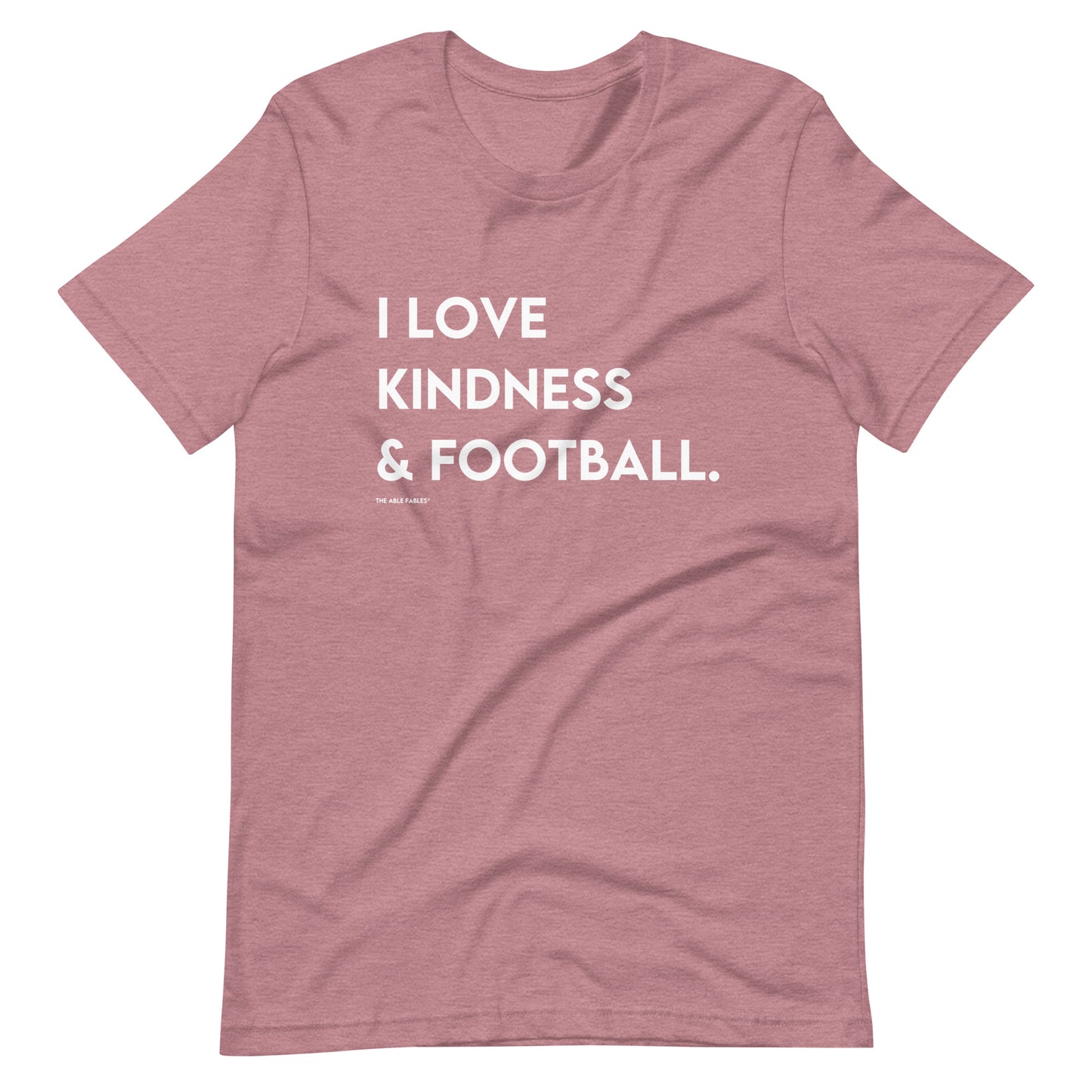 I Love Kindness & Football | Adult Unisex Tee