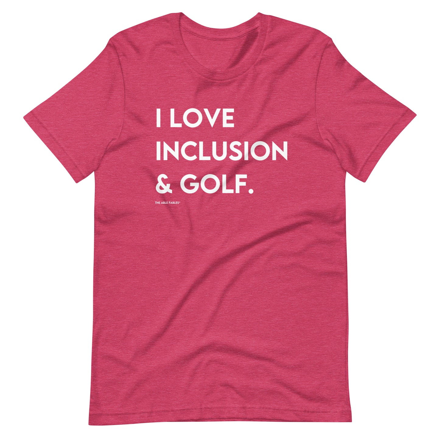 I Love Inclusion & Golf | Adult Unisex Tee