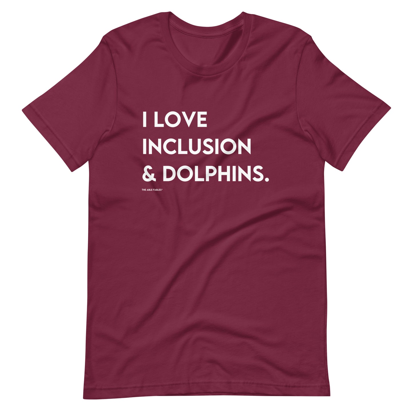 I Love Inclusion & Dolphins | Adult Unisex Tee