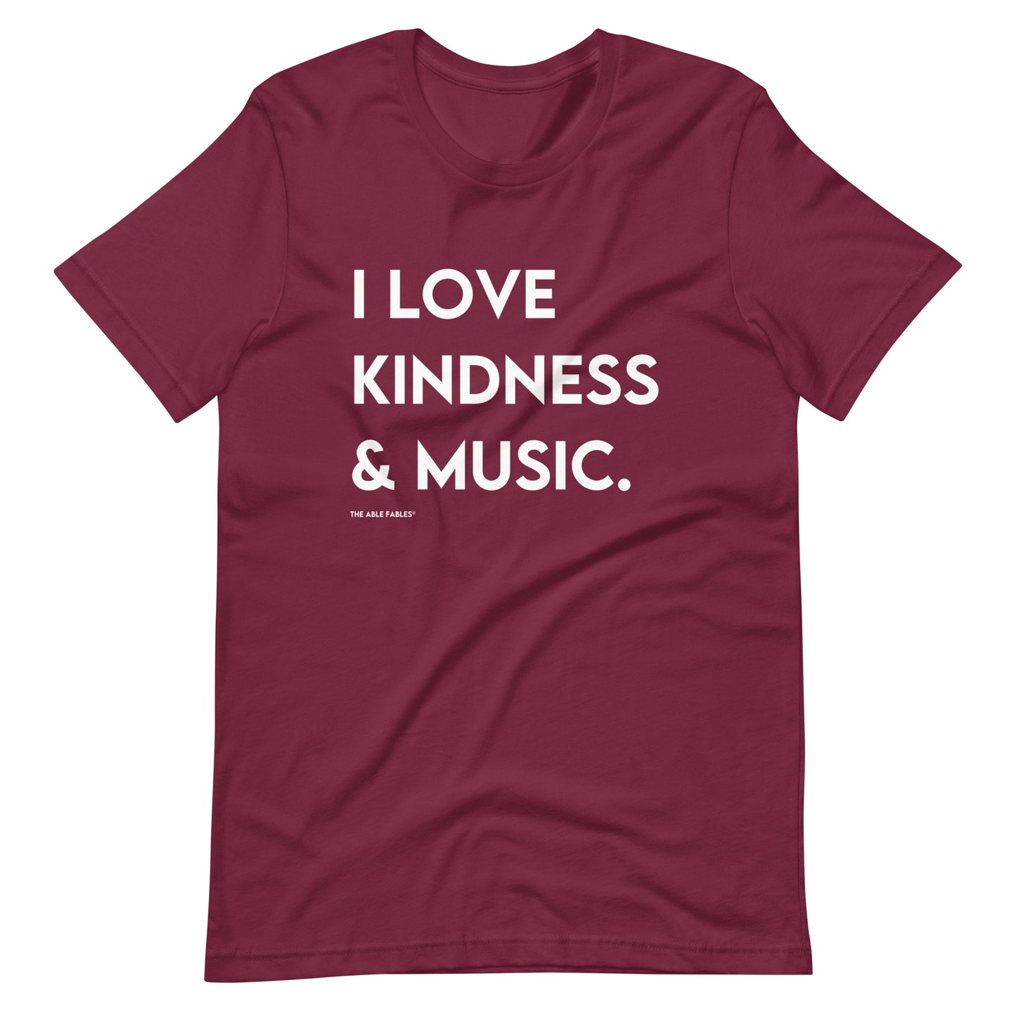 I Love Kindness & Music | Adult Unisex Tee