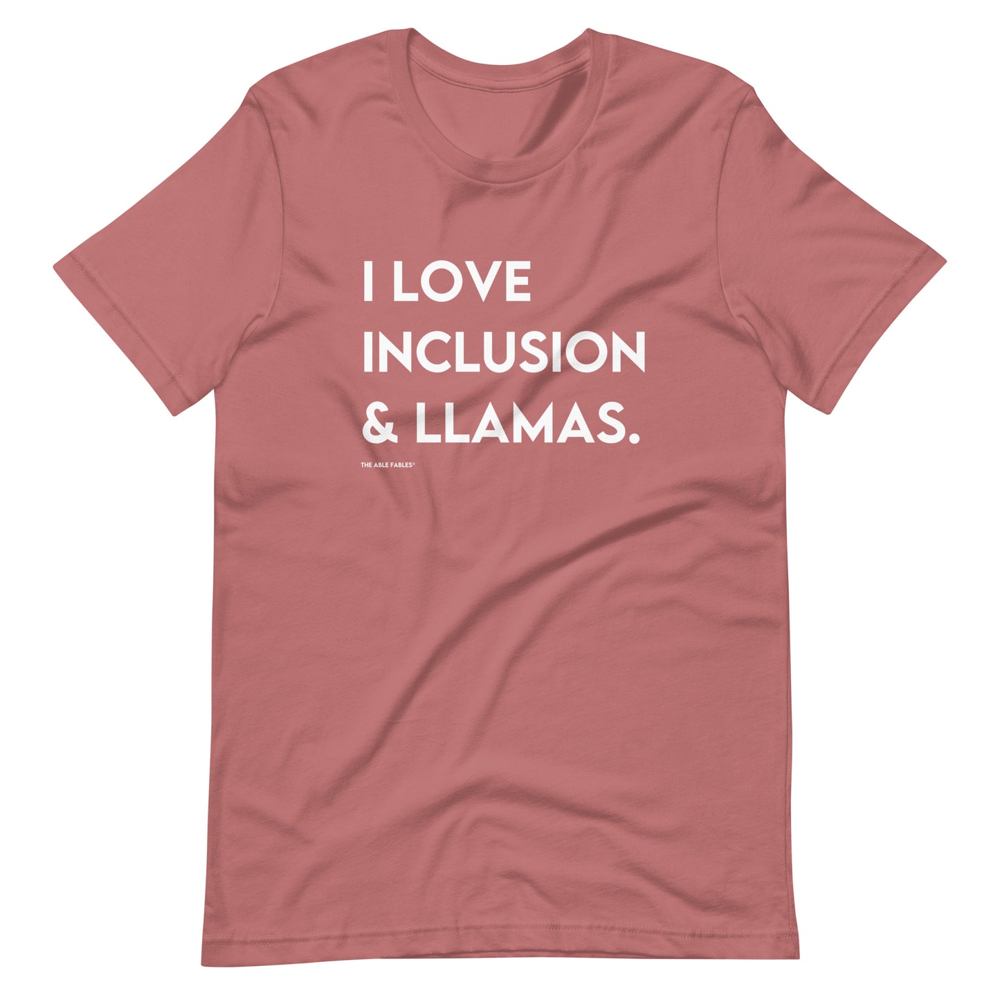 I Love Inclusion & Llamas | Adult Unisex Tee