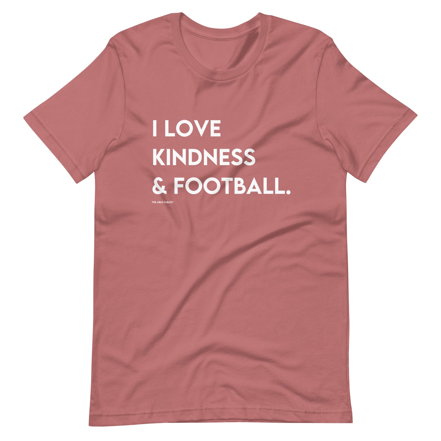 I Love Kindness & Football | Adult Unisex Tee