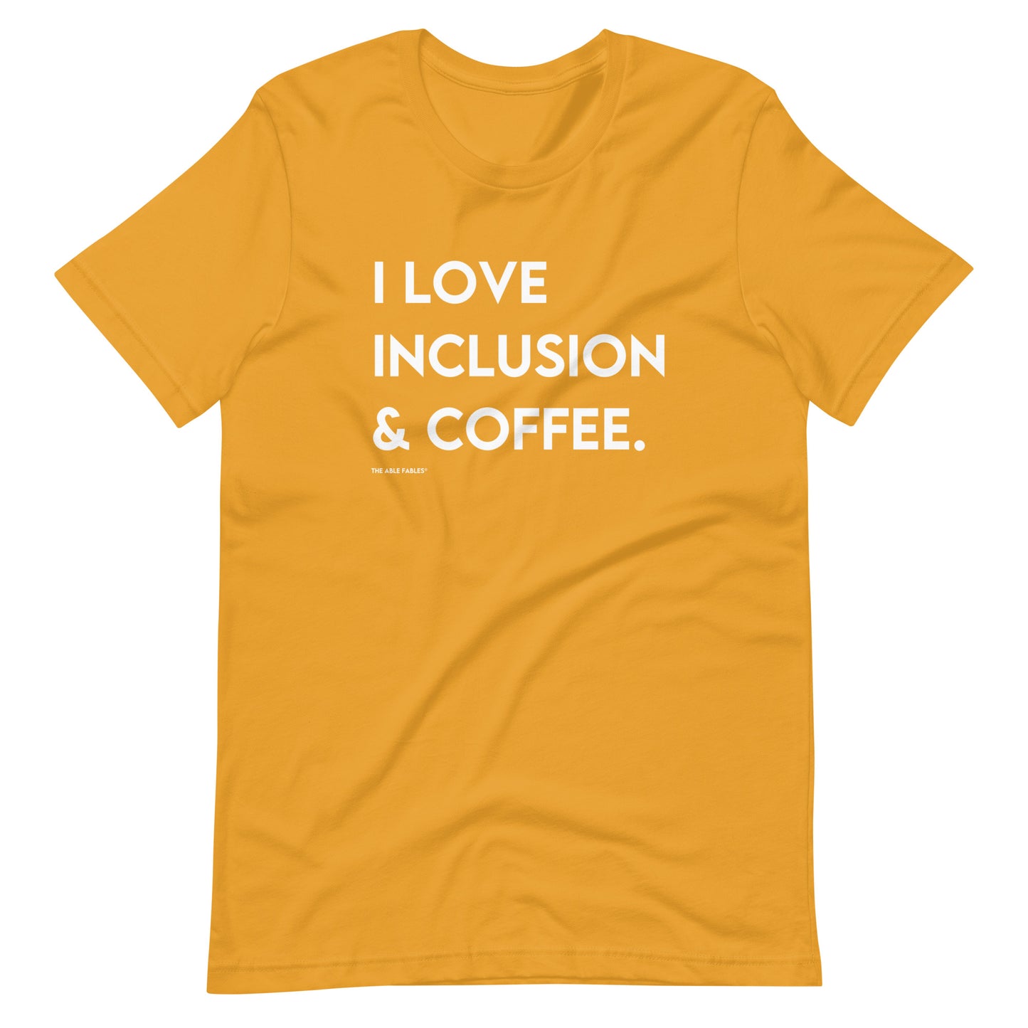 I Love Inclusion & Coffee | Adult Unisex Tee