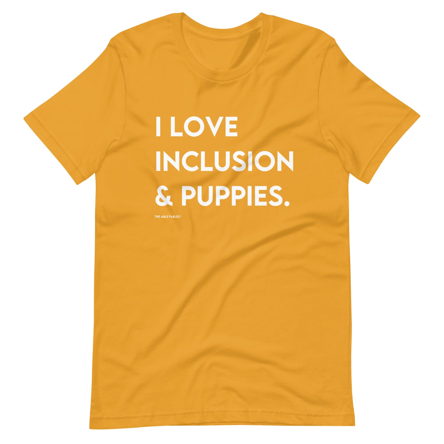 I Love Inclusion & Puppies | Adult Unisex Tee