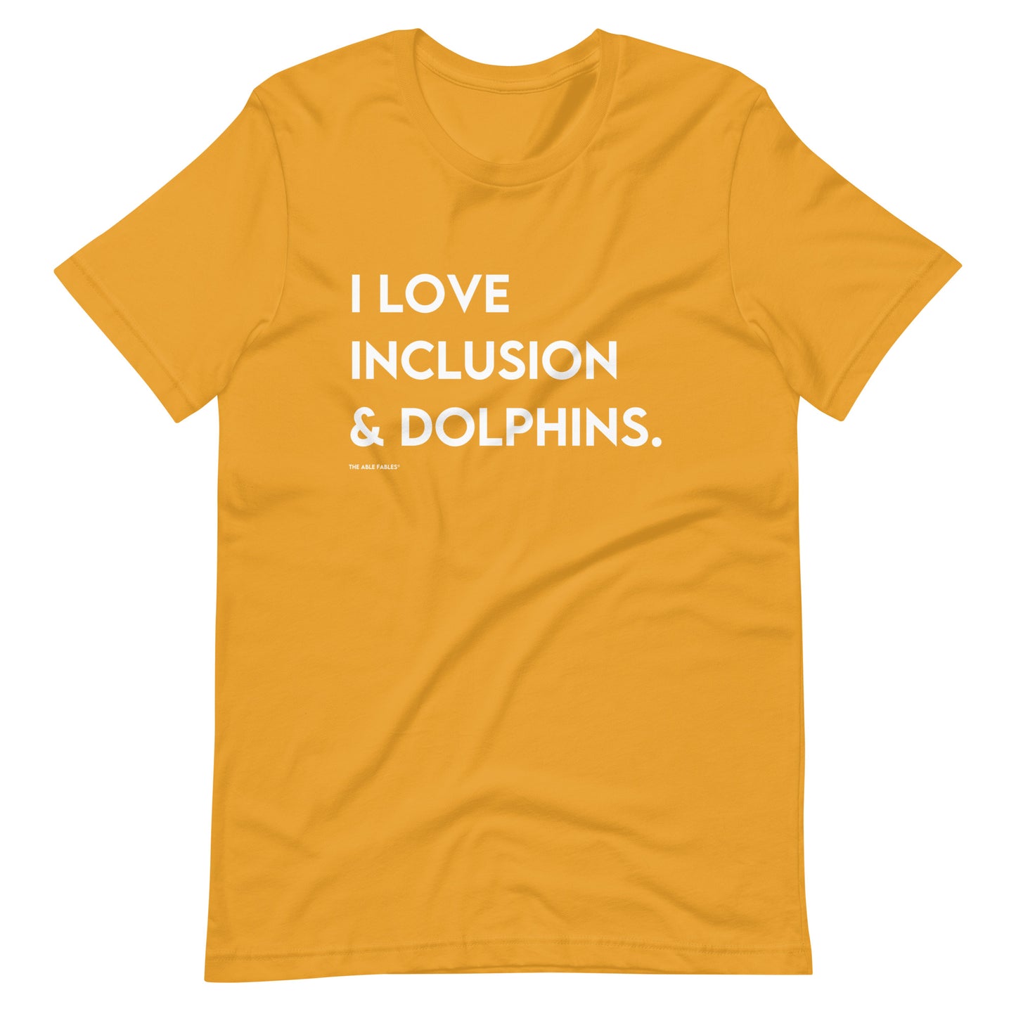 I Love Inclusion & Dolphins | Adult Unisex Tee