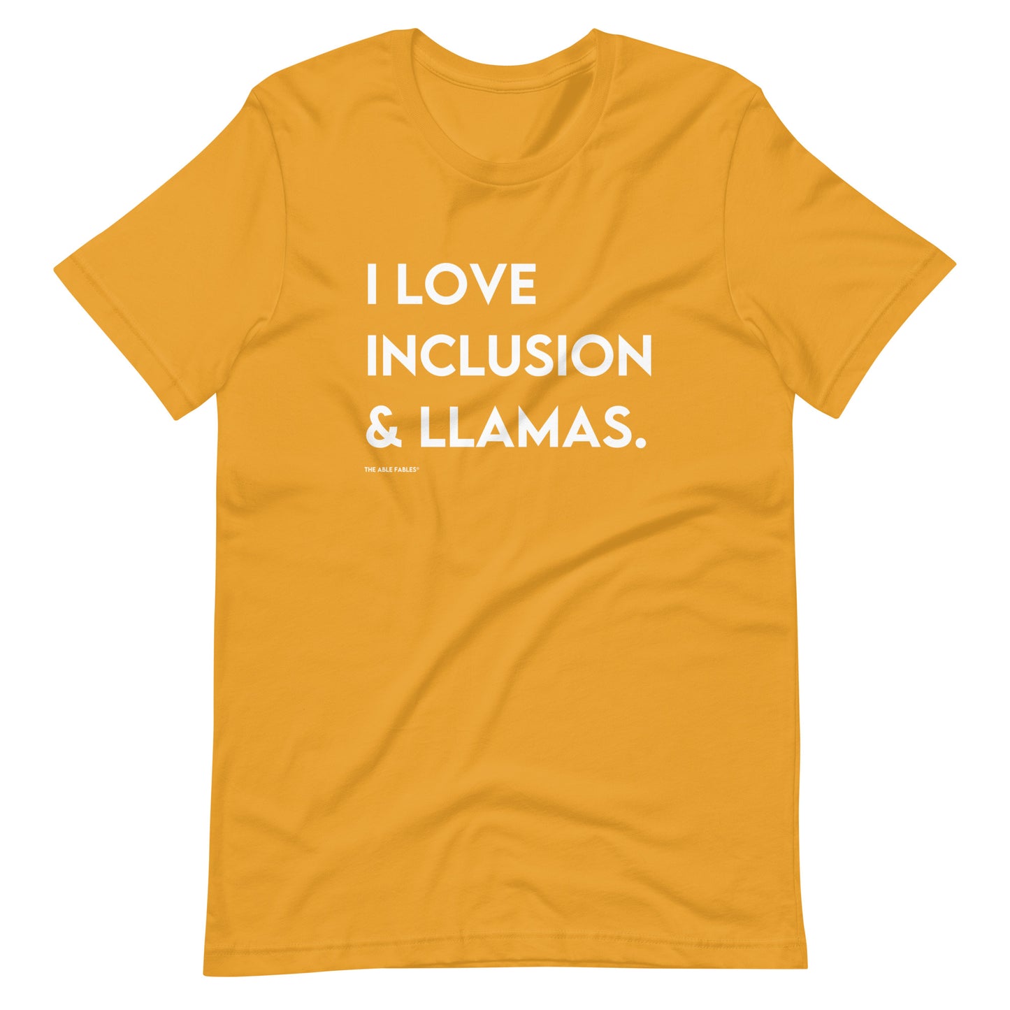 I Love Inclusion & Llamas | Adult Unisex Tee