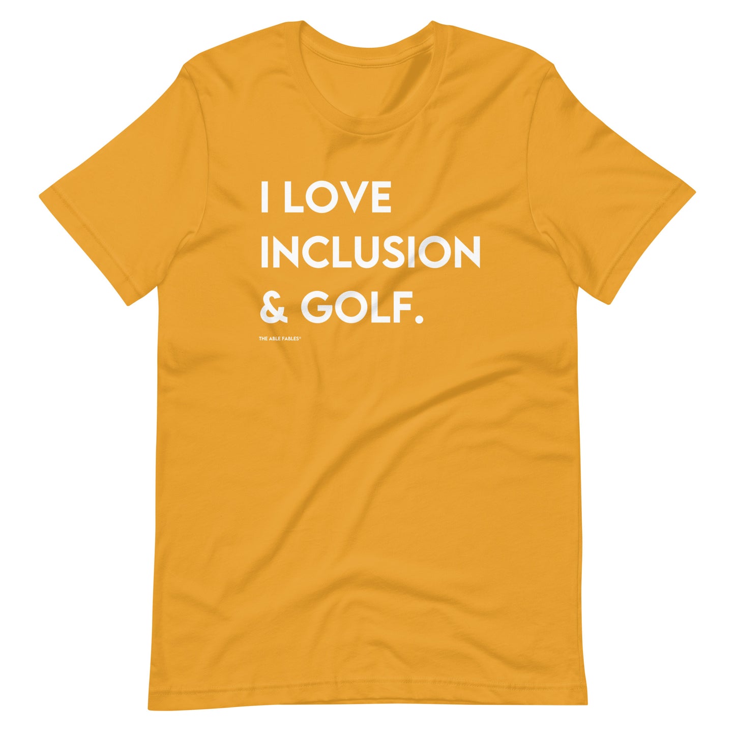 I Love Inclusion & Golf | Adult Unisex Tee