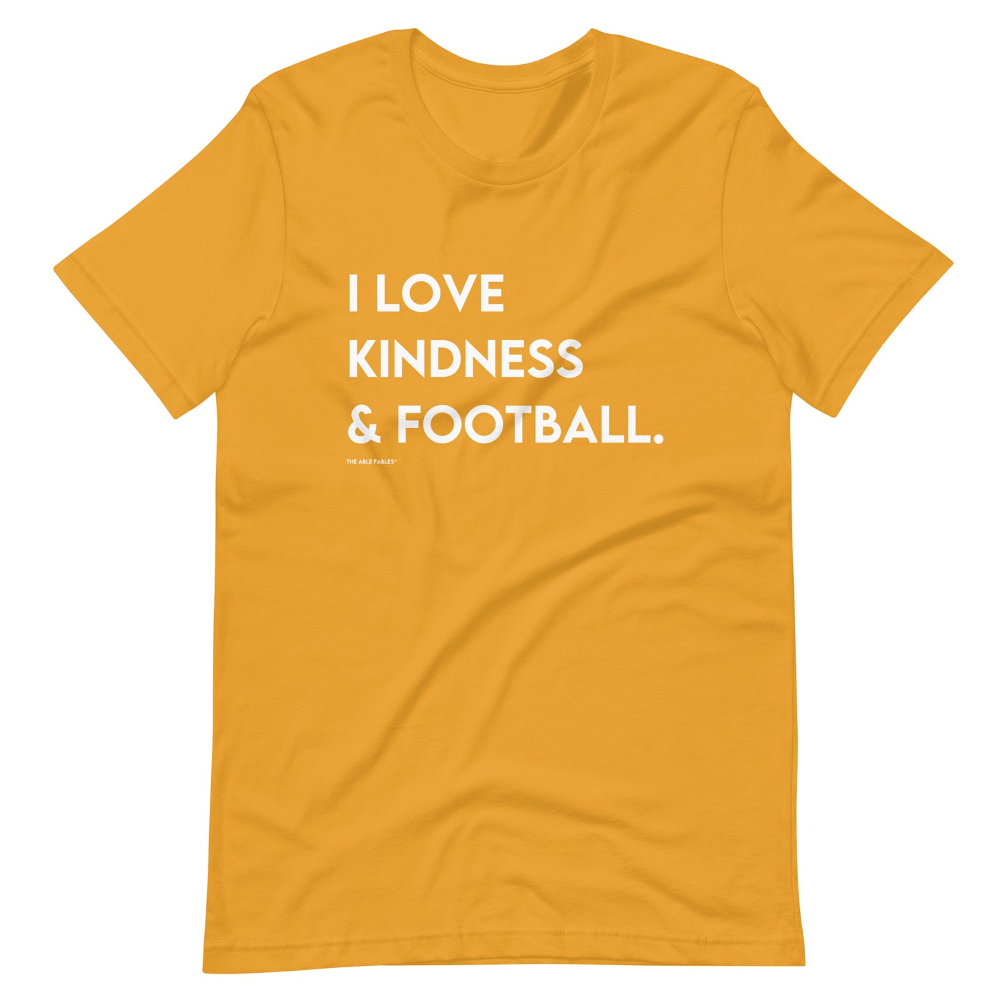 I Love Kindness & Football | Adult Unisex Tee