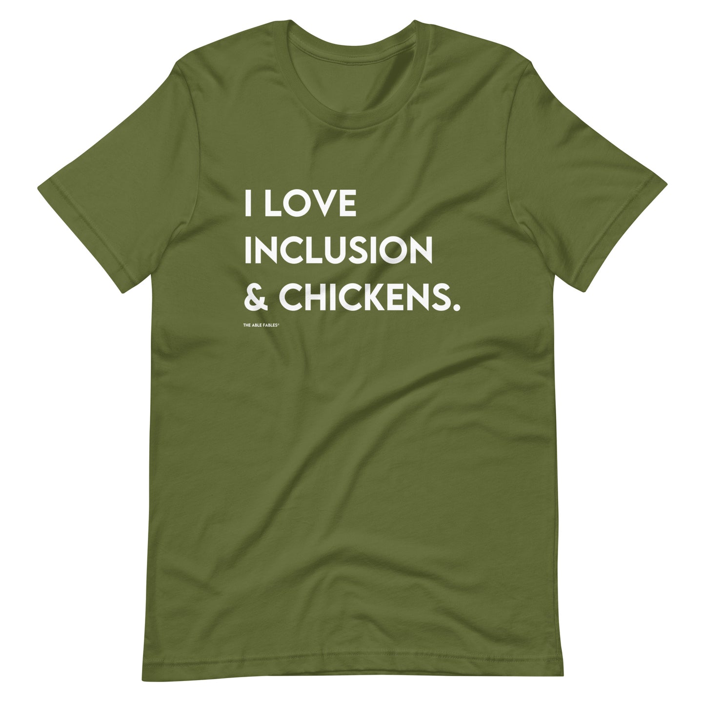 I Love Inclusion & Chickens | Adult Unisex Tee