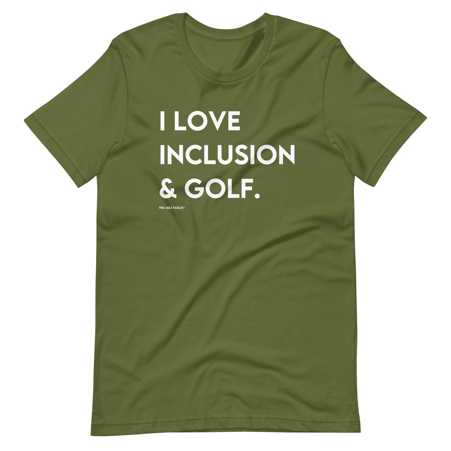 I Love Inclusion & Golf | Adult Unisex Tee