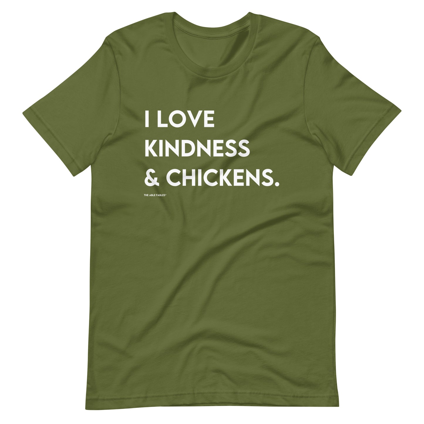 I Love Kindness & Chickens | Adult Unisex Tee