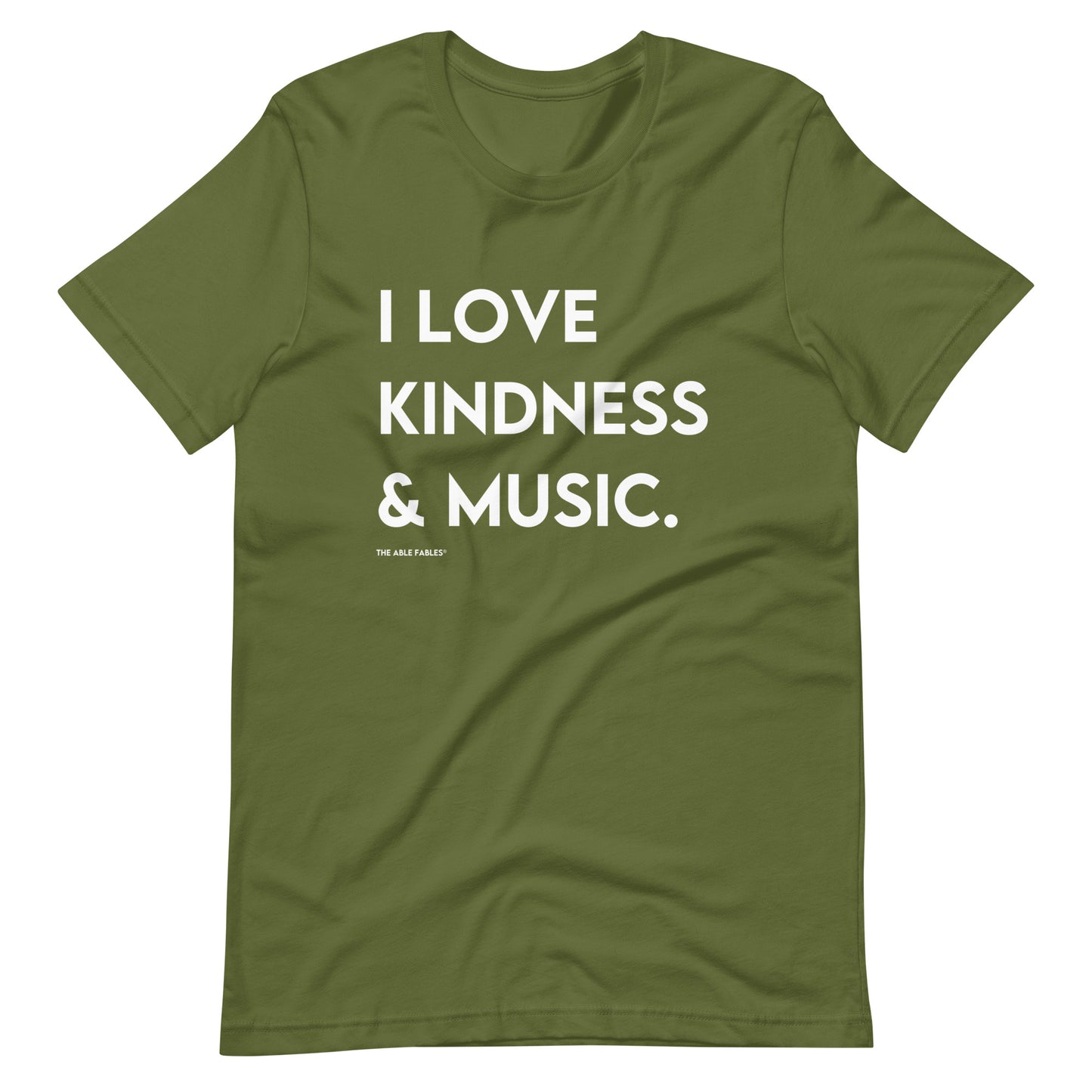 I Love Kindness & Music | Adult Unisex Tee