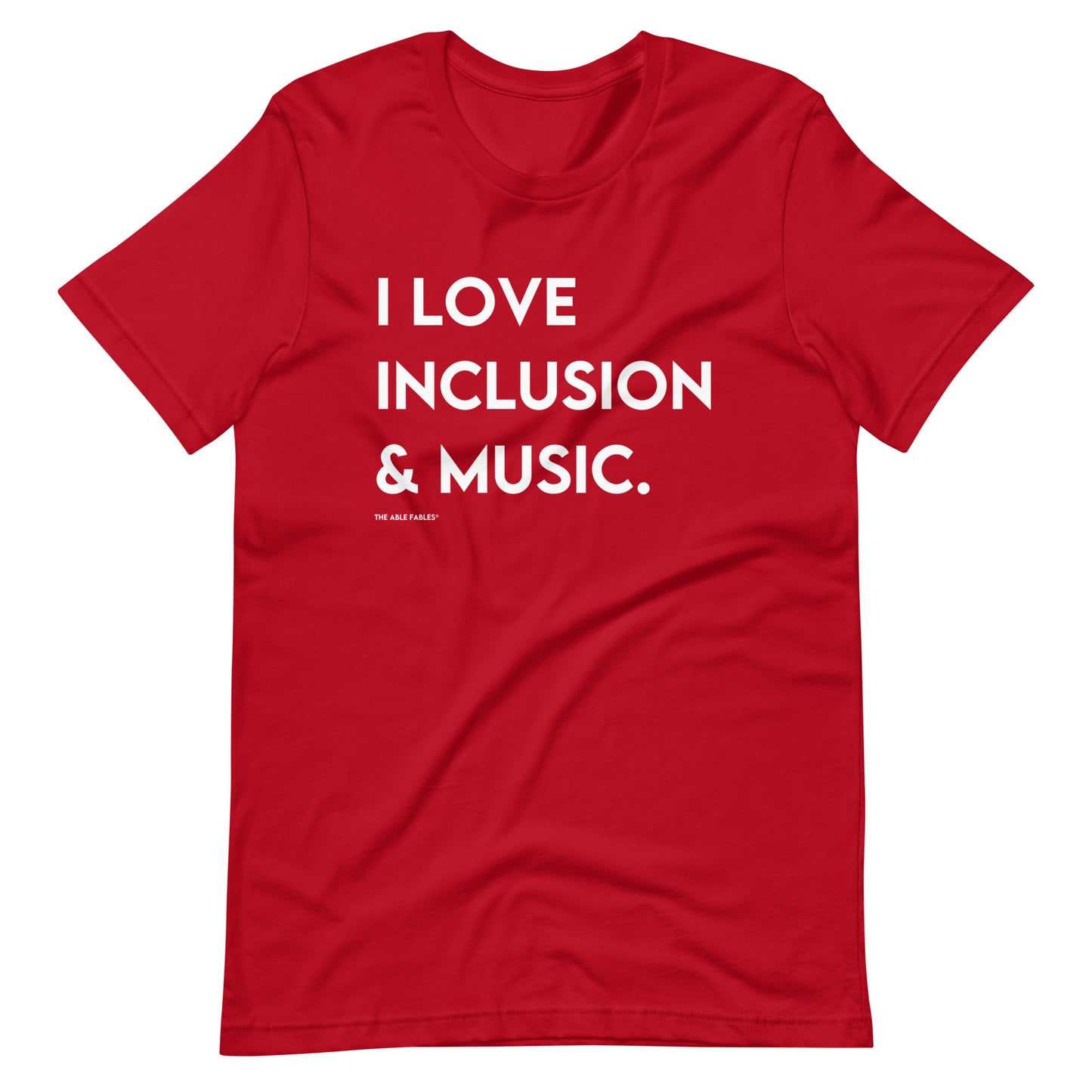 I Love Inclusion & Music | Adult Unisex Tee