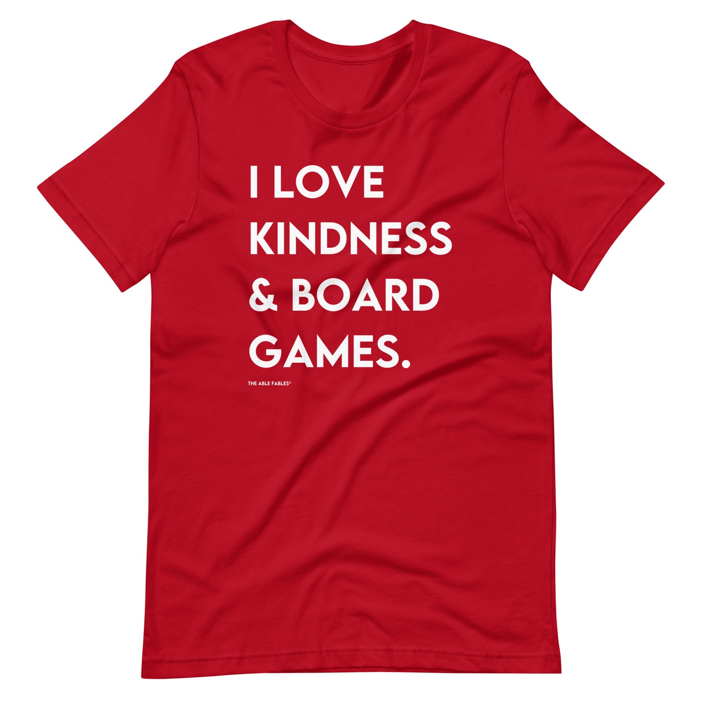 I Love Kindness & Board Games | Adult Unisex Tee