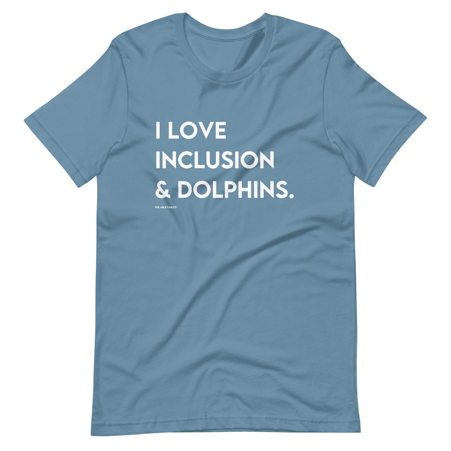 I Love Inclusion & Dolphins | Adult Unisex Tee